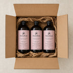 A HomeKind order as it arrives, in plastic free packaging